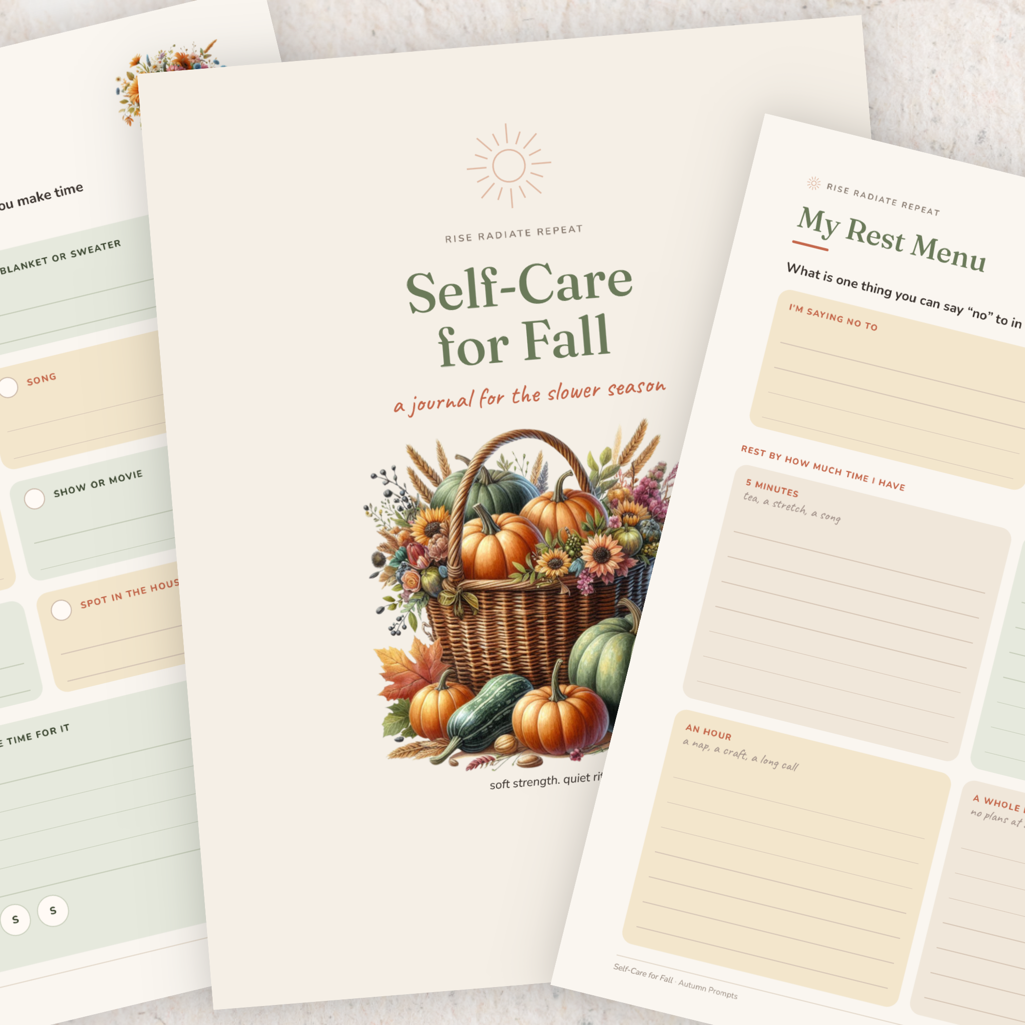 Self-Care for Fall Journal: 45 Printable Pages - Image 2